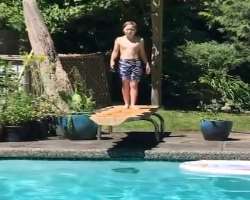 Chase is also a good swimmer.